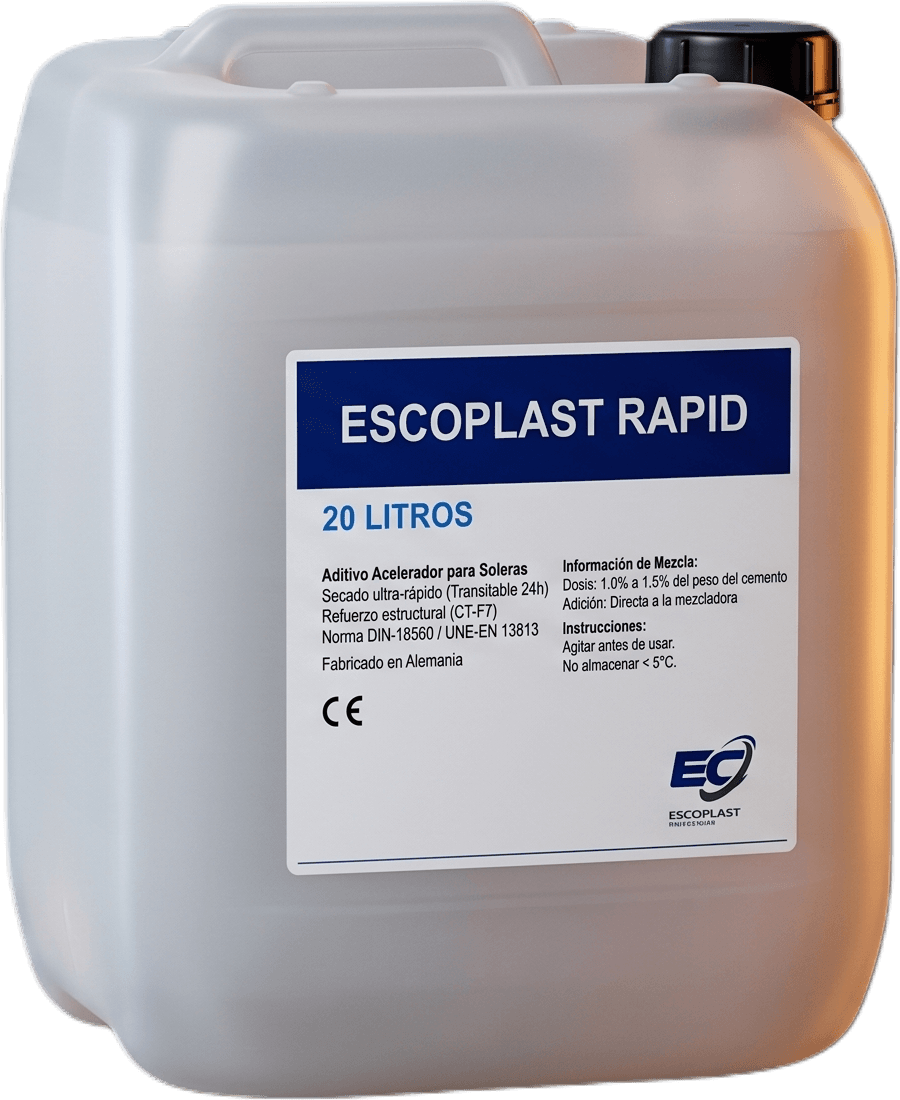 Envase 20L Aditivo Acelerante Escoplast Rapid